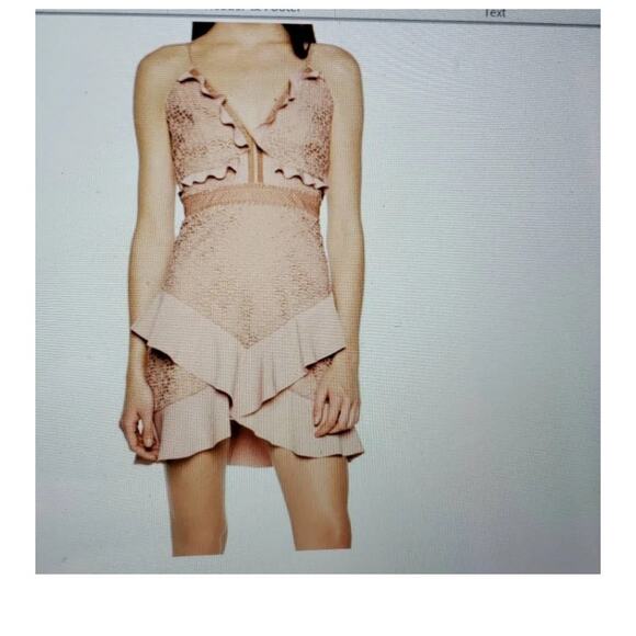 Bardot Fae Lace Mini Dress Pink Size 6 Small - Picture 12 of 12